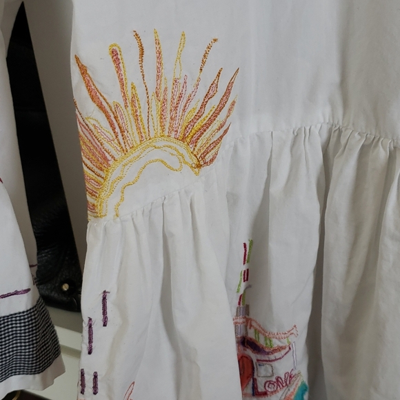 Anthropologie holding horses white blouse Small S - Picture 5 of 8